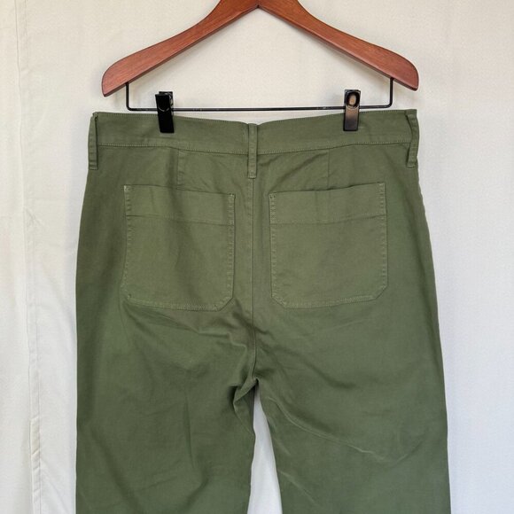 J. Crew Sailor Slim Wide-Leg High Rise Distressed Fatigue Chino Pant Size 33 - Picture 7 of 16